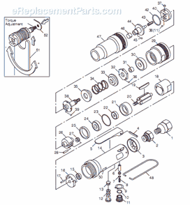 Page A Diagram and Parts List for CP783 T025098 Chicago Pneumatic Electric Drill